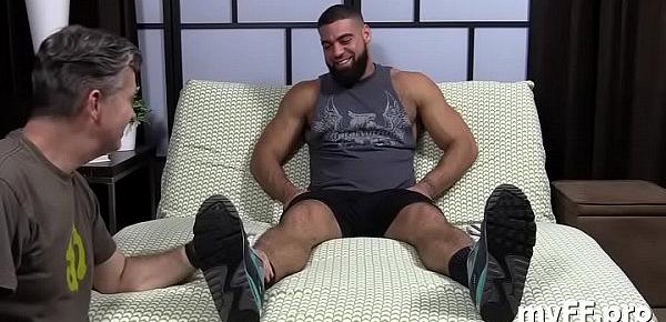  Mega wicked foot fetish homosexual porn